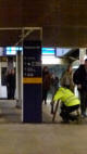13.01.15 - Die Werbetafeln im Tunnel werden abgebaut.