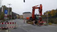 15.11.2012 - Anlieferung des Baggers
