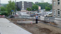 27.06.13 - Str. Dppersberg - Die Bordsteine sind fertig eingebaut