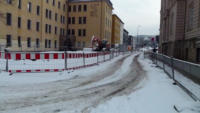 21.01.13 - Die Hotelzufahrt wurde verlegt.