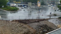 07.08.13 - Der  Straenunterbau schiebt sich weiter in Richtung Bundesallee