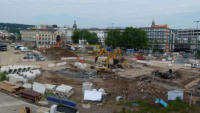 25.06.15 - Ein weitere Teil der Betonfahrbahn wurde heute abgefahren.