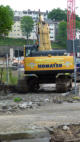 01.06.15 - Heute wurde die Betonfahrbahn zerlegt.