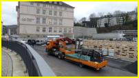 29.01.2018 - Die Ampelausleger werden angebracht.