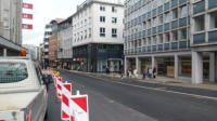 21.10.13 - Nun befindet sich hier die verlegte Haltestelle 2
