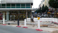 02.09.13 - Blick vom Neumarkt Richtung Wall-Ecke Neumarktstr. - Die Bordsteine sind bereits gesetzt.