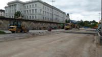 09.09.14 - Das Baufeld nach Abschlu des Rckbaus der Busrampe.