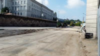 09.09.14 - Das Baufeld nach Abschlu des Rckbaus der Busrampe.