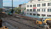 10.11.14 - Bau einer prov. Abwasserleitung un das Stetzen der Bohrpfhle