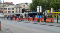 02.05.14 - Bussteig 6 nachAbbau der Wartehuschen.