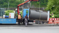06.05.14 - Abbau am Bussteig 8
