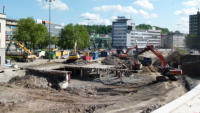 13.05.2015 - Der Rckbau geht zgig voran.