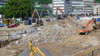 11.06.15 - Der Bereich der alten Treppe ist nun Geschichte.