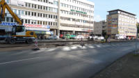 10.10.14 - Einbau eines prov. Kiesbettes.