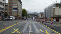 30.10.14 - Die neue Verkehrsfhrung in Richtung Barmen