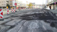 20.11.14 - Der Fahrbahnbelag wurde inzwischen zurckgebaut.
