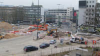 23.01.15 -  Vorbereitungen zur Sperrung der Bahhofstrae.
