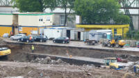 07.09.15 - Der alte Bunker wurde teilweise freigelegt.