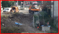 17.02.16 - An dem alten Absperrturm wird weiter gearbeitet.