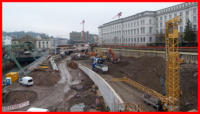 23.02.16 - Der Kran an der Brcke Sdstrae wurde heute abgebaut.