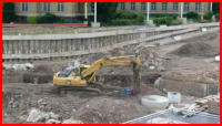08.08.16 - Der restliche Teil fr die Rohre ist nun auch ausgehoben.