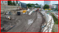 01.07.16 - Vorbereitungen fr den Einbau der Bordsteinkanten.