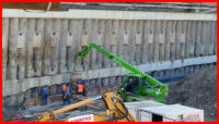 21.04.16 -Hier wurde ein Teilbereich an der Wand Betoniert.