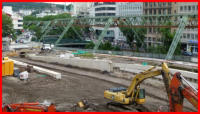 01.07.16 - Vorbereitungen fr den Einbau der Bordsteinkanten.