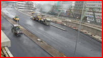 02.12.16 - An der Sdseite wurde der letzte Asphaltbelag eingebaut.