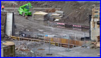 12.01.2016 - An der Geschftsbrcke wurde nun am Investorteil das Fundament gegossen.