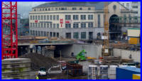 24.02.16 - Auch an den Mittelpfeiler wird weiter betoniert.