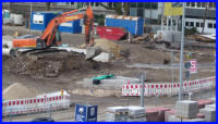 22.03.16 - Die ersten Konturen der Strae werden sichtbar.