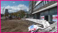 03.05.16 - Der Laden rechts hat nun geschlossen. Die Kunden bleiben weg.