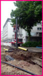 01.06.15 - Der alte Mast  wird nun zerlegt.