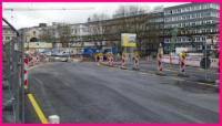 07.04.16 - Eine neue Verkehrsfhrung an der Kreuzung gibt es seit 8:00 Uhr