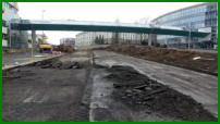 14.12.16 - Heute wurde die Asphaltschicht ausgebaut.
