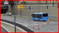 13.06.17 - Die Busse werden ber die Nordseite der B 7 umgeleitet.