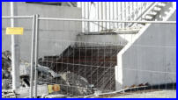 31.03.17 - Die Treppenanlage wird nun gebaut.