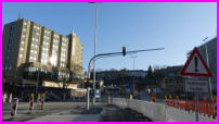 14.02.17 - Die erste neue Ampel an der Morianstrae ist nun n Betrieb.