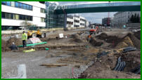 01.03.17 - Die letzten Holzreste wurden heute abtransportiert und ein neuer Graben gezogen.