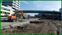 24.03.17 - Der Schottereinbau sollte heute fertig werden.
