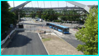 21.06.17. - Heute verkehrten die Busse wieder ber die Gegenfahrbahn, da die Sdseite der B7 Asphaltiert wurde.