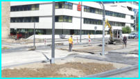 06.06.17 - Ein Graben fr die Kabel wurde heute gezogen.
