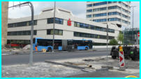 13.06.17 - Die Busse werden ber die Nordseite der B 7 umgeleitet.