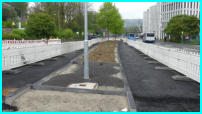 02.05.17 - Die ersten Asphaltschichten sind auch hier eingbaut worden.