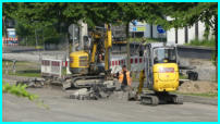30.05.17 - Ein neuer Graben wird ausgehoben.