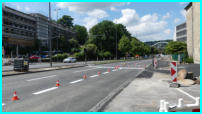 26.06.17 - An der Nordseite wurden heute die Fahrbahn Markierungen aufgebracht.
