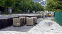 26.07.17 - Heute gehen die Arbeiten hier weiter. In den vergangenen Tagen ruhte wegen des Starkregen hier die Arbeiten.