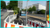 29.05.17 - Die Busse vom Robert-Daum-Platz befahren nun das Reststck der ex Immermannstrae