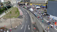 Blick vom Parkdeck der Sparkasse aus das Festgelnde und Street Food Festival